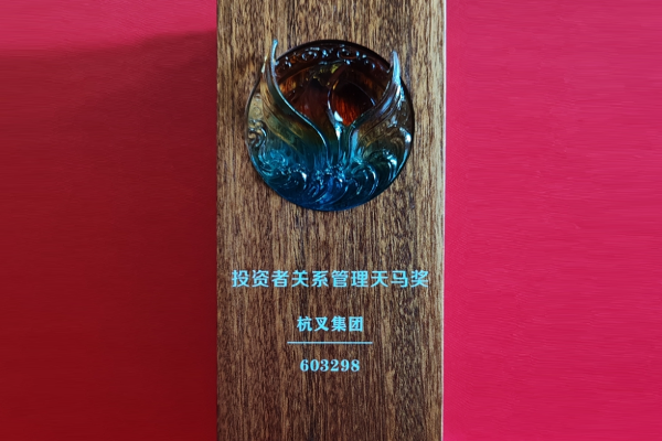 喜報！杭叉集團榮獲第十六屆中國上市公司投資者關(guān)系管理天馬獎